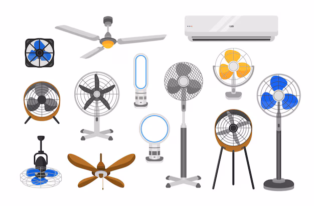 Table, Pedestal & Wall Fans